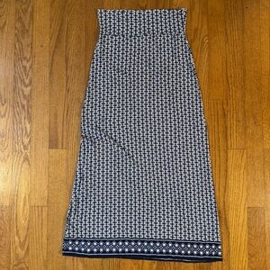 Max Studio Navy and White Skirt Women’s Size M